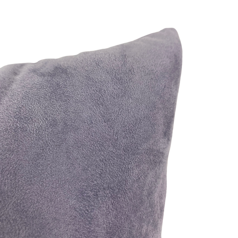 Infinity Lilac Suede Lumbar Pillow 15x20"
