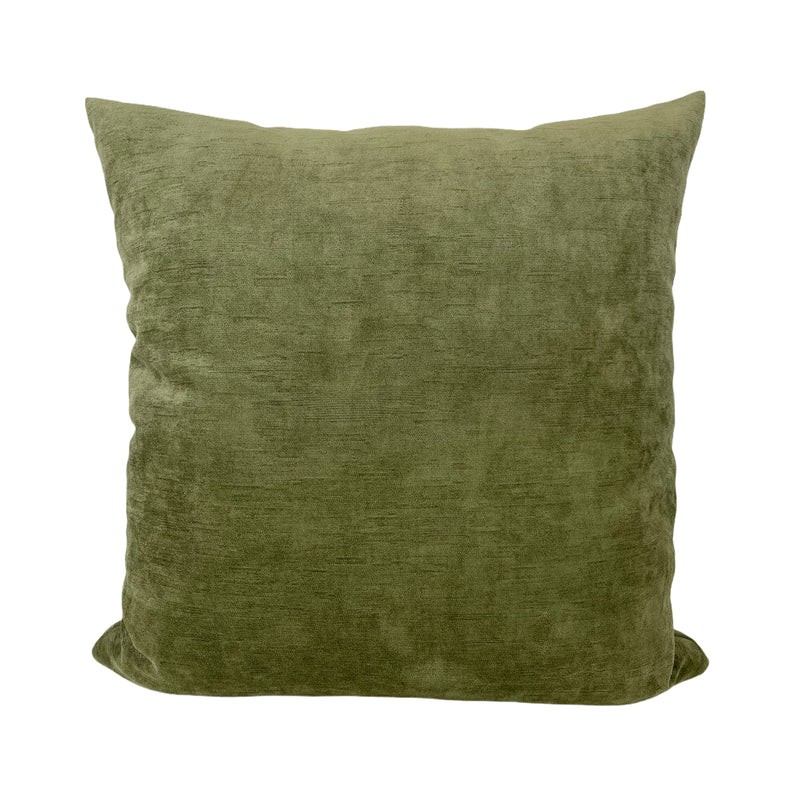 Intrigue Olive Throw Pillow 20x20"