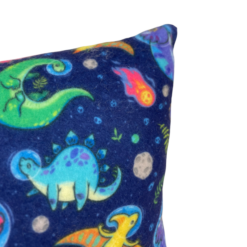 Space Dinos Fleece Pillow 8x13"