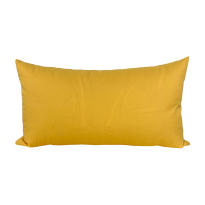 Kona Cotton Daffodil Lumbar Pillow 12x22"