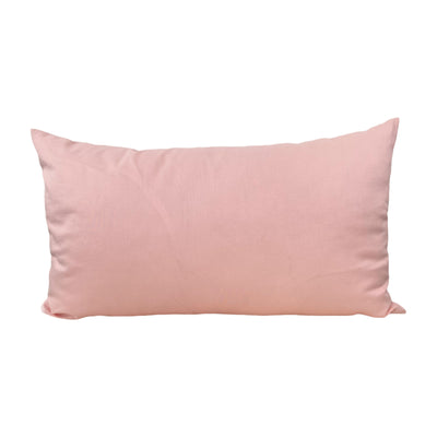 Kona Cotton Pink Lumbar Pillow 12x22"