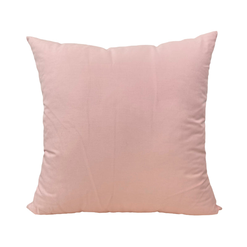 Kona Cotton Pink Throw Pillow 20x20"
