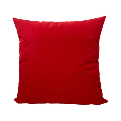 Kona Cotton Red Throw Pillow 20x20"