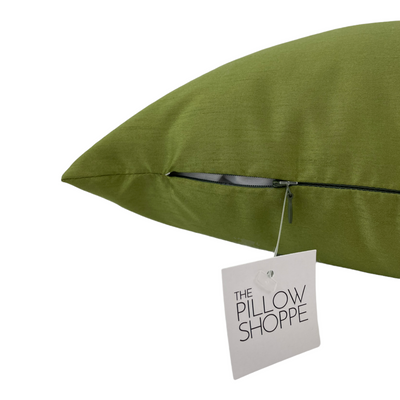 Faux Silk Loden Throw Pillow 17x17"