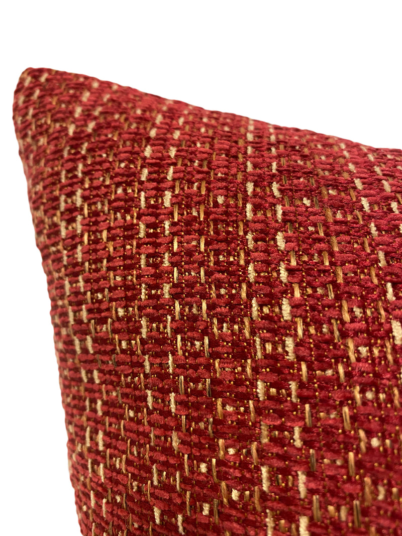 Logic Ruby Red Throw Pillow 17x17”