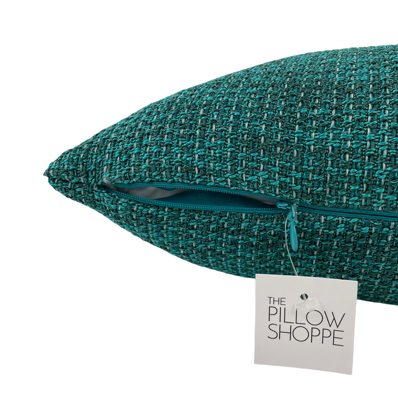 Louis Turquoise Lumbar Pillow 12x22"