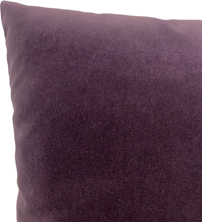 Luscious Velvet Deep Purple Euro Pillow 25x25"