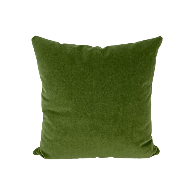 Luscious Velvet Loden Throw Pillow 17x17"