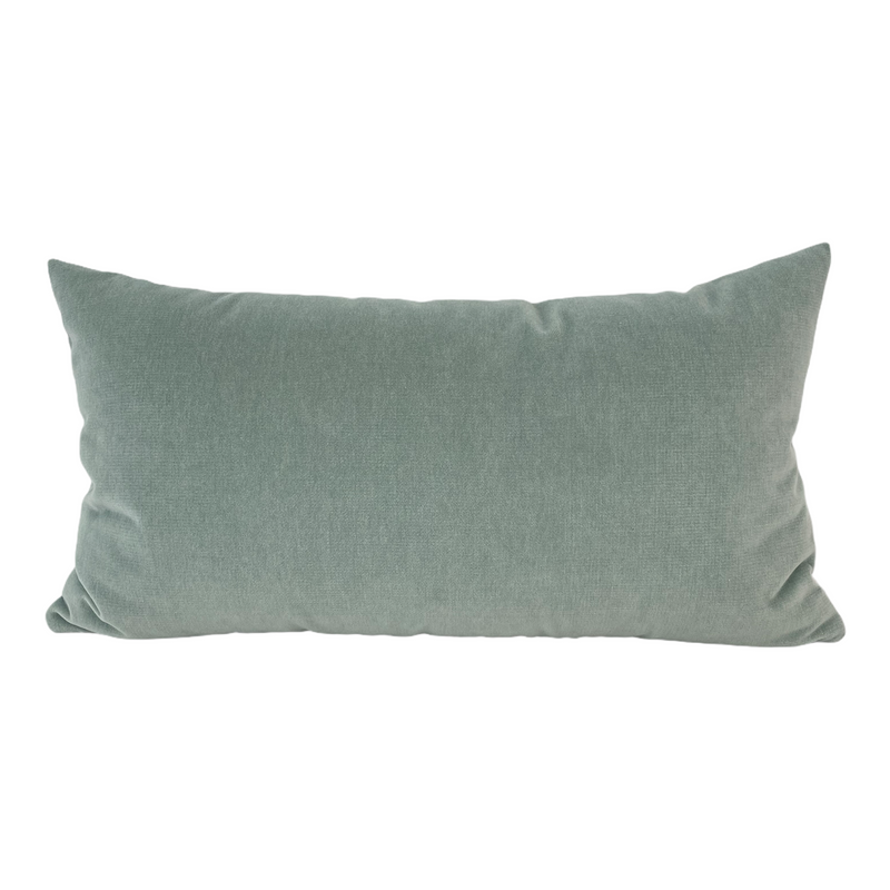 Luscious Velvet Water Lumbar Pillow 12x22"