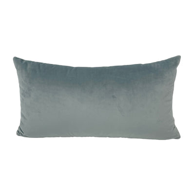 Luxe Velvet Mist Lumbar Pillow 12x22"