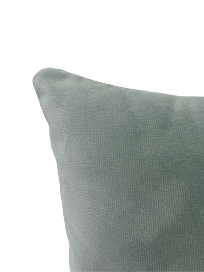 Lux Velvet Seafoam Lumbar Pillow 12x22"
