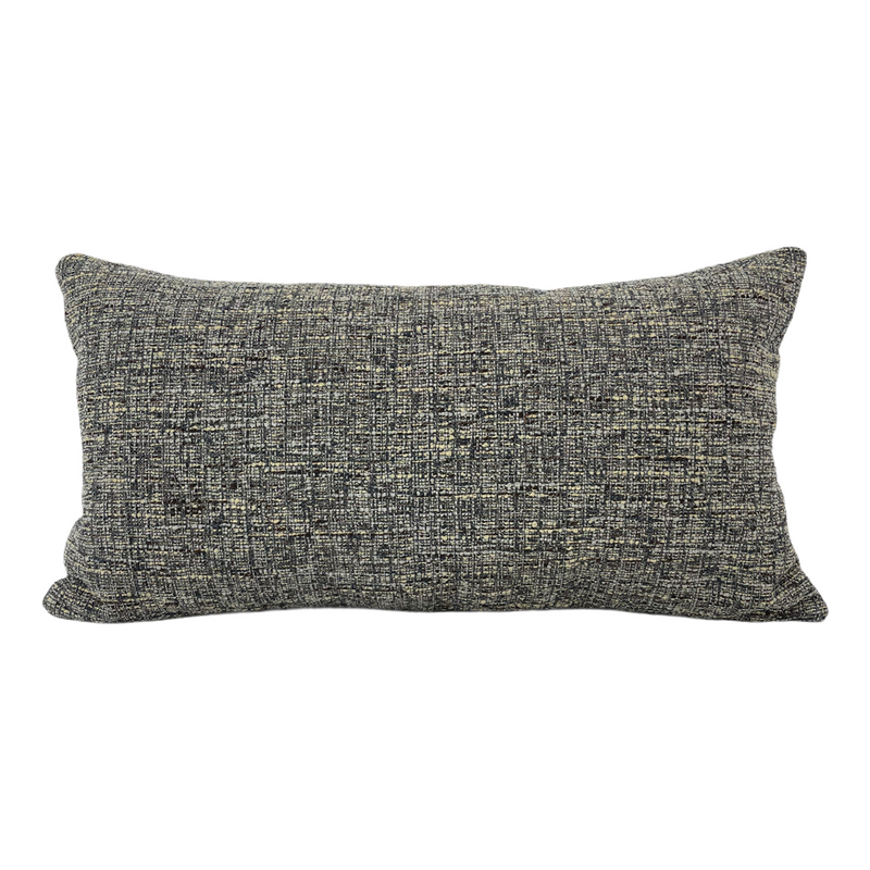 Moritz Charcoal Lumbar Pillow 12x22"