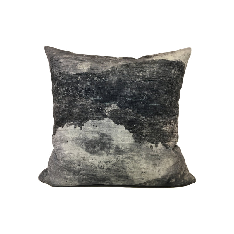 Panorama Storm Grey Throw Pillow 17x17"