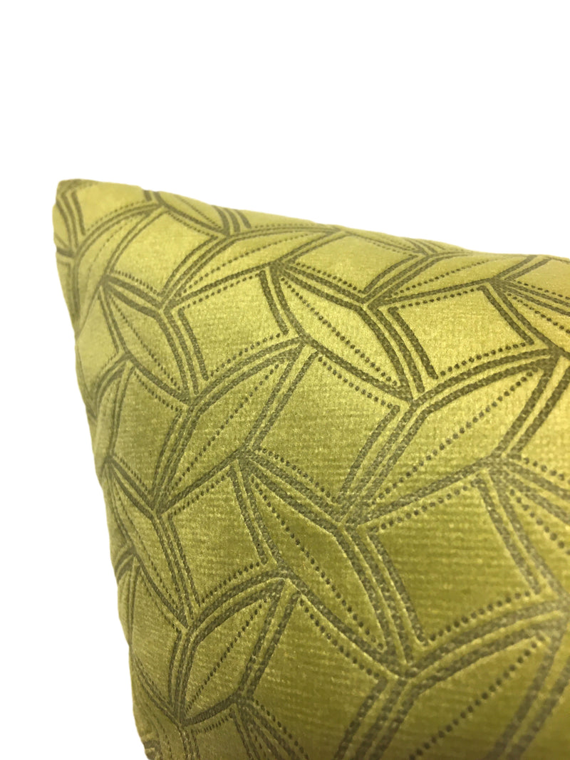 Prism Grass Green Throw Pillow 20x20"