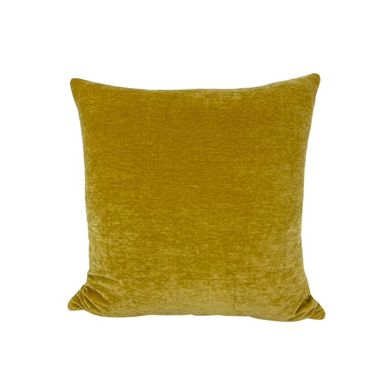 Rave Mustard Throw Pillow 17x17"