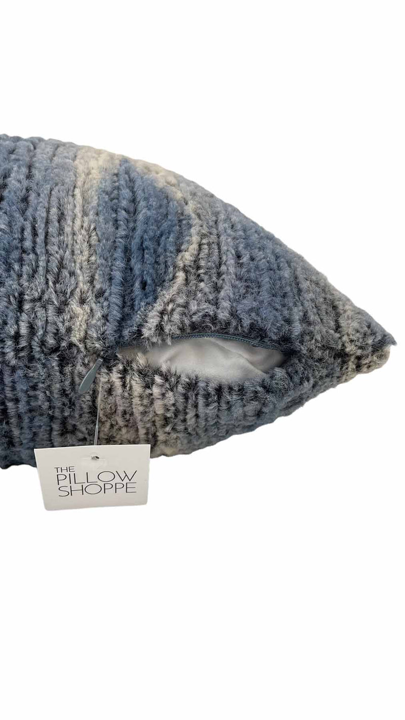 Roger Rabbit Stripe Faux Fur Throw Pillow 17x17"