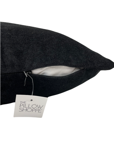 Royal Black Option Throw Pillow 17x17"