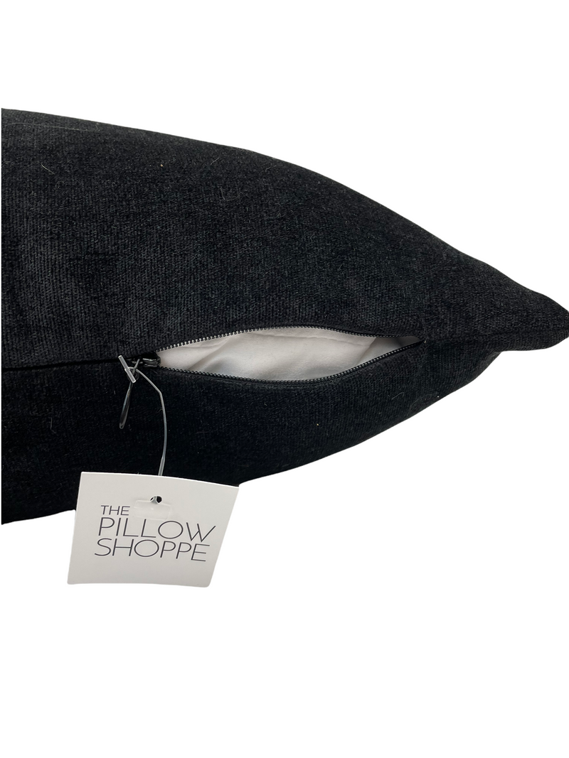 Royal Black Option Throw Pillow 17x17"