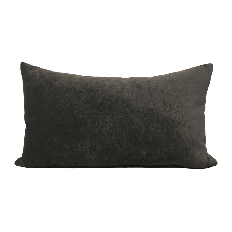Royal Charcoal Lumbar Pillow 12x22"