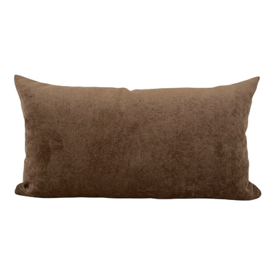 Royal Deep Brown Lumbar Pillow 12x22"