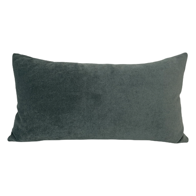 Royal Steel Blue Lumbar Pillow 12x22"