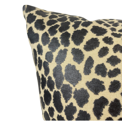 Sergio Black Pearl Throw Pillow 20x20"