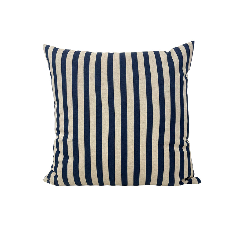 Sevenberry Natural Stripe Throw Pillow 17x17"