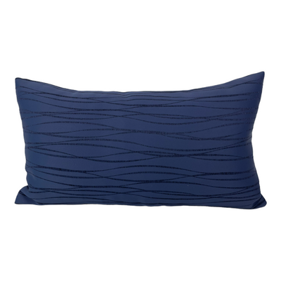 Sinatra Navy Lumbar Pillow 12x22"