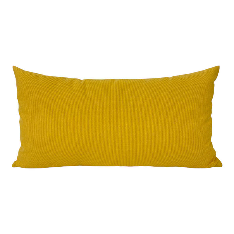 Sunbrella Daffodil Lumbar Pillow 12x22"