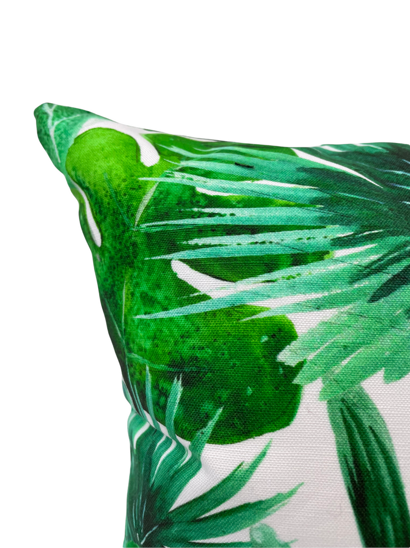 Tropical Leaves Indoor Throw Pillow 17x17"
