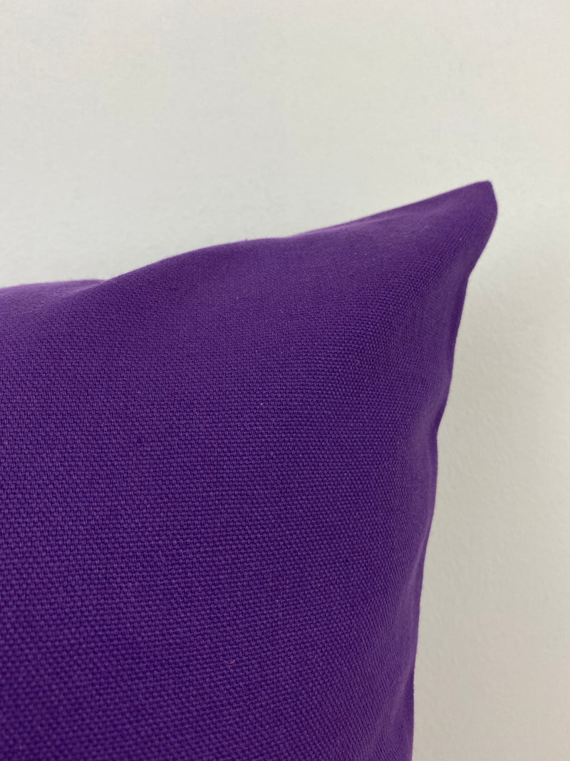 Viking Purple Canvas Throw Pillow 20x20"