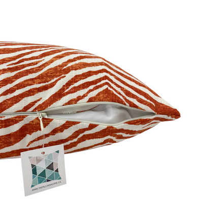Zebby Carrot Lumbar Pillow 12x22"